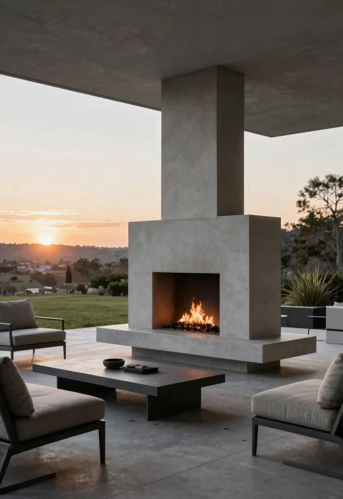 11 Outdoor Fireplace Ideas for Covered Decks and Screened-in Porches 2 11 Outdoor Fireplace Ideas for Covered Decks and Screened in Porches 2. Modern Minimalist Design 0