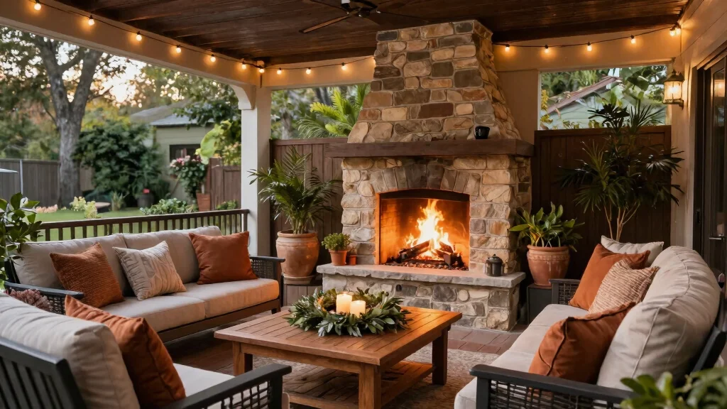 11 Outdoor Fireplace Ideas for Covered Decks and Screened-in Porches