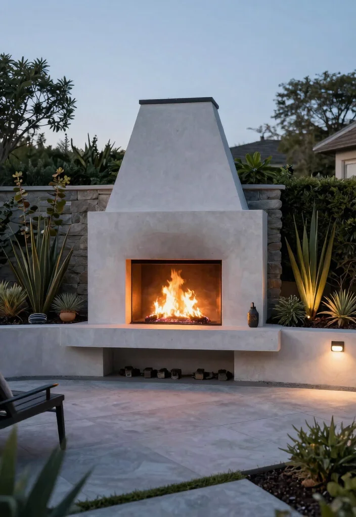 11 Outdoor Patio Concepts with Fireplace Retaining Walls 6. Eco Friendly Fireplaces 0