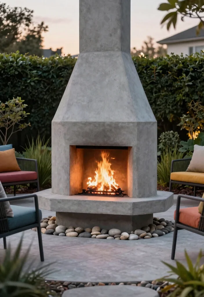 11 Sleek Outdoor Fireplace Designs for a Modern Aesthetic 1 11 Sleek Outdoor Fireplace Designs for a Modern Aesthetic 1. The Minimalist Cube 0