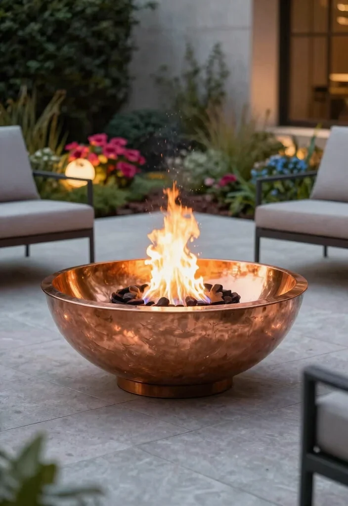 11 Sleek Outdoor Fireplace Designs for a Modern Aesthetic 10 11 Sleek Outdoor Fireplace Designs for a Modern Aesthetic 10. Decorative Fire Features 0