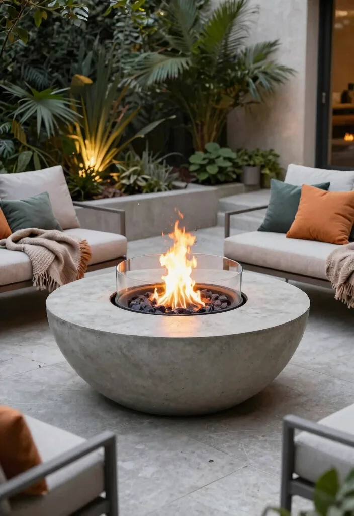 11 Sleek Outdoor Fireplace Designs for a Modern Aesthetic 4 11 Sleek Outdoor Fireplace Designs for a Modern Aesthetic 4. Fire Pits with a Twist 0