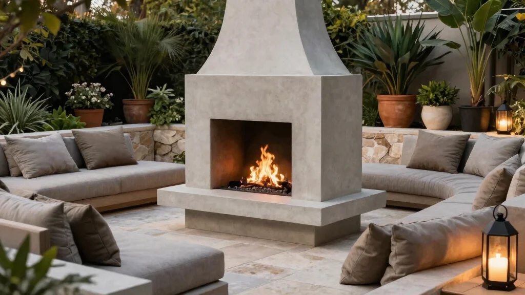 11 Sleek Outdoor Fireplace Designs for a Modern Aesthetic