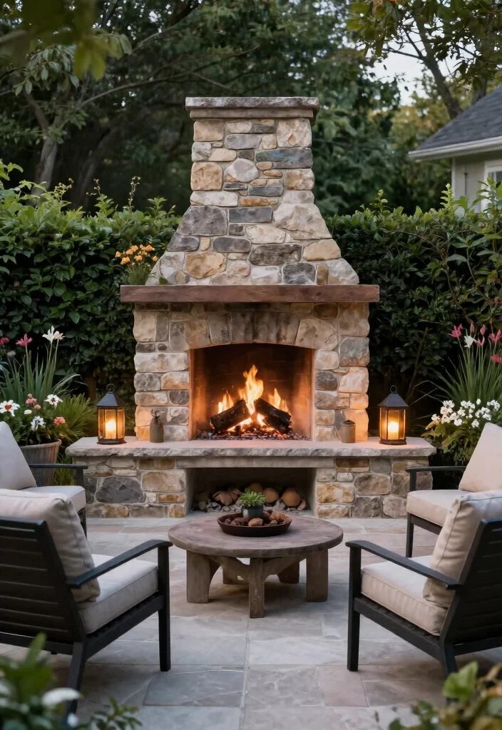 11 Space Saving Outdoor Fireplace Ideas for Small Yards 3 11 Space Saving Outdoor Fireplace Ideas for Small Yards 3. Built In Fireplaces 0