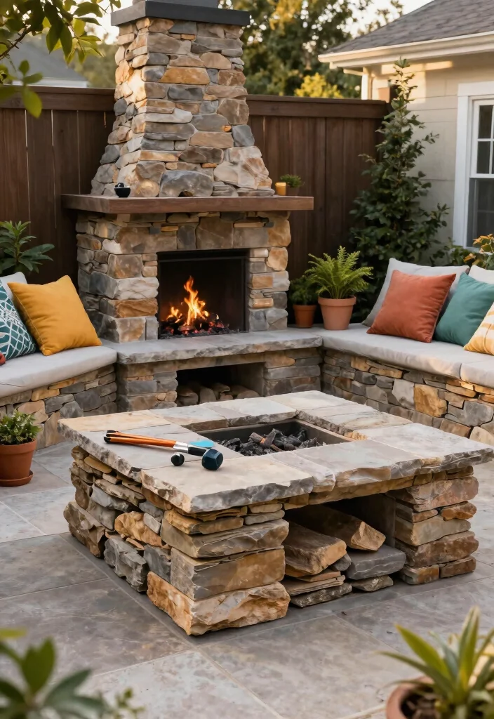 11 Space Saving Outdoor Fireplace Ideas for Small Yards 6 11 Space Saving Outdoor Fireplace Ideas for Small Yards 6. Outdoor Fireplace Kits 0