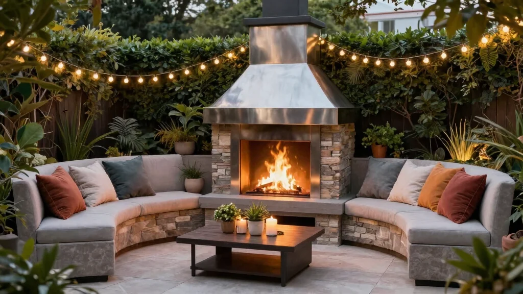 11 Space Saving Outdoor Fireplace Ideas for Small Yards
