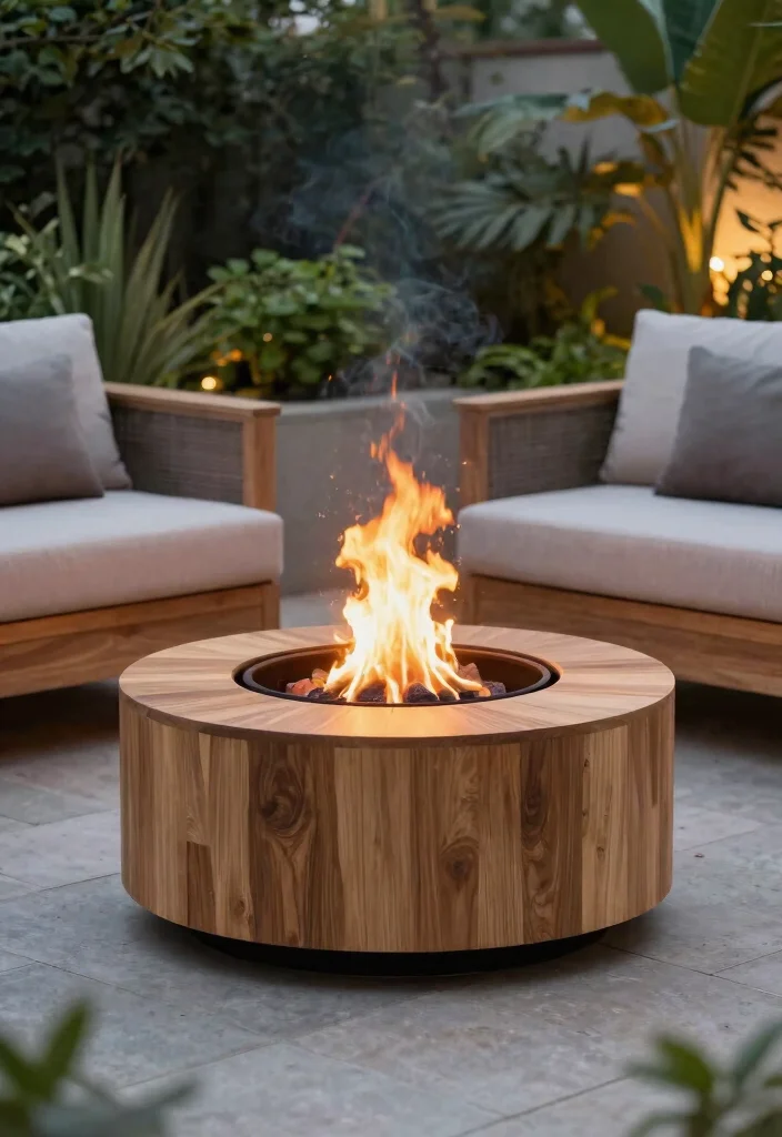 13 Authentic Outdoor Wood Fireplace Ideas Warm Vibe 3. Eco Friendly Biodegradable Fire Pits 0
