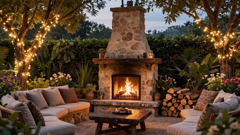 13 Authentic Outdoor Wood Fireplace Ideas [Warm Vibe]