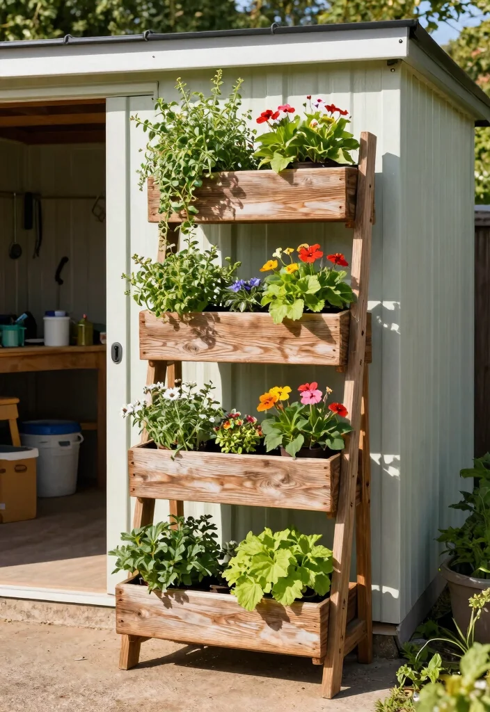 13 Best Lean To Shed Storage Ideas for Tight Spaces 1 13 Best Lean To Shed Storage Ideas for Tight Spaces 1. Vertical Planter Racks 0