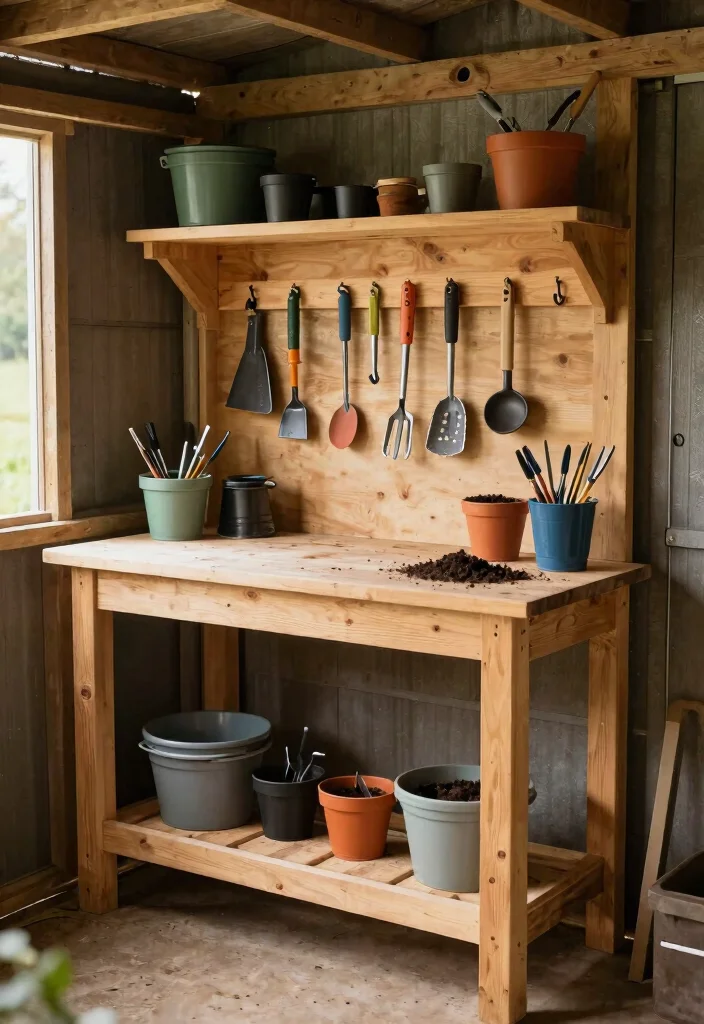 13 Best Lean To Shed Storage Ideas for Tight Spaces 39 13 Best Lean To Shed Storage Ideas for Tight Spaces 9. Multi Purpose Workbench 0