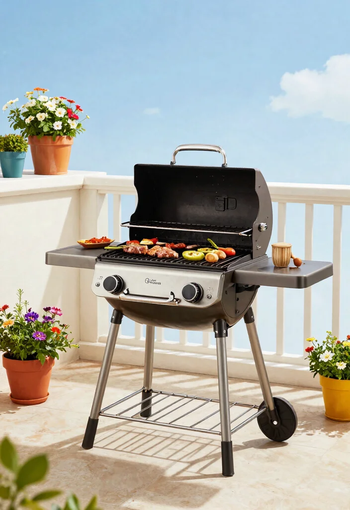 13 Best Small Gas Grills for Apartment Balconies: Perfect Compact Grilling Solutions 4 13 Best Small Gas Grills for Apartment Balconies Perfect Compact Grilling Solutions 4. Napoleon TravelQ 285 0
