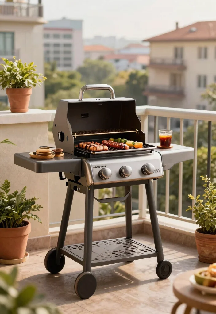 13 Best Small Gas Grills for Apartment Balconies: Perfect Compact Grilling Solutions 9 13 Best Small Gas Grills for Apartment Balconies Perfect Compact Grilling Solutions 9. Masterbuilt Portable Propane Grill 0