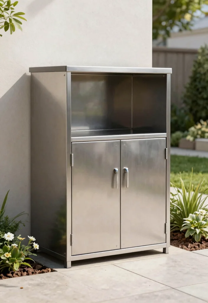 13 Clever Garbage Bin Storage Shed Ideas Hide Trash 7. Modern Minimalist Storage 0