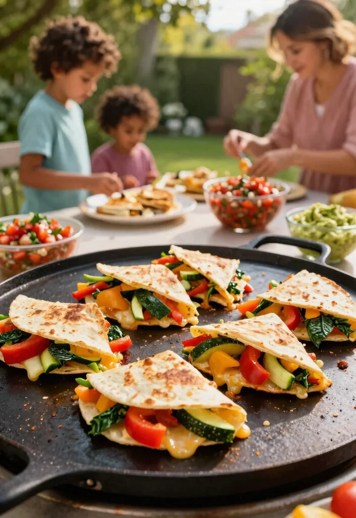 13 Delicious Griddle Grill Dinner Ideas Family Favorites 2. Zesty Veggie Quesadillas 0