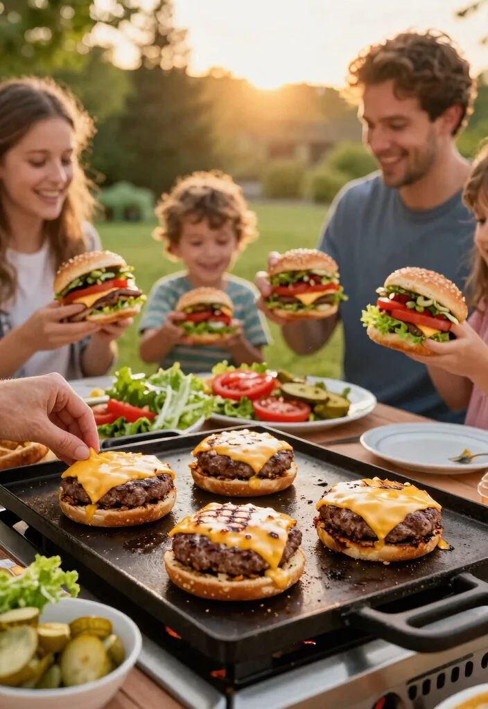 13 Delicious Griddle Grill Dinner Ideas Family Favorites 3. Classic Grilled Cheeseburgers 0