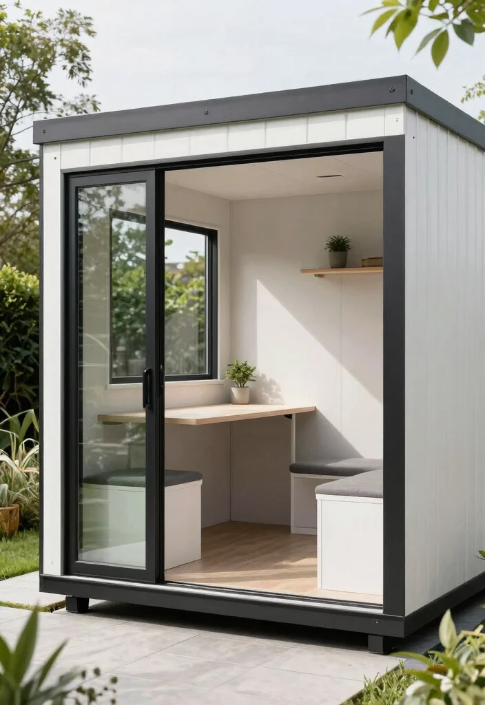 13 Dreamy Storage Shed Tiny House Ideas Conversion 2. Modern Minimalist Shed 0