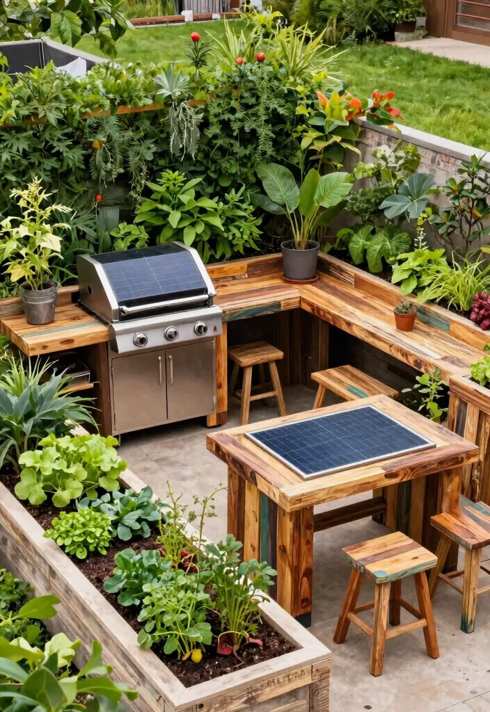 13 Epic Outdoor Grill and Fireplace Ideas for Backyard Entertaining 11. Eco Friendly Outdoor Cooking Space 0
