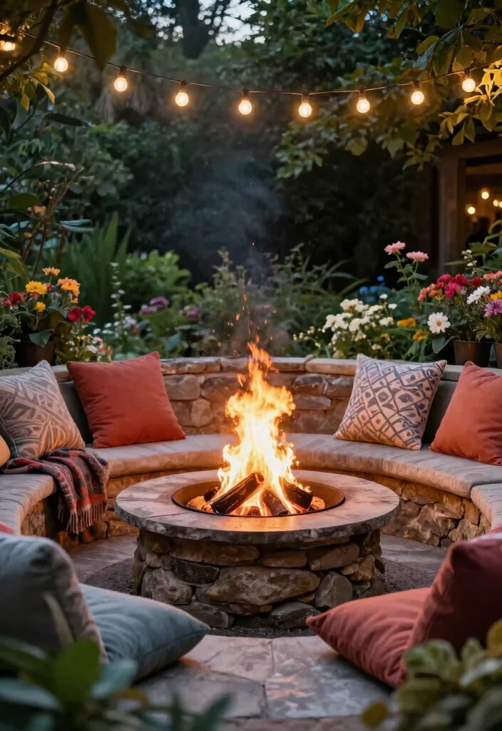 13 Epic Outdoor Grill and Fireplace Ideas for Backyard Entertaining 2. Cozy Fire Pit Gatherings 0
