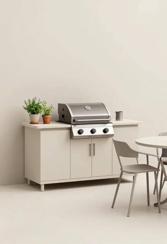 13 Epic Outdoor Grill and Fireplace Ideas for Backyard Entertaining 4. Minimalist Outdoor Cooking Station 0