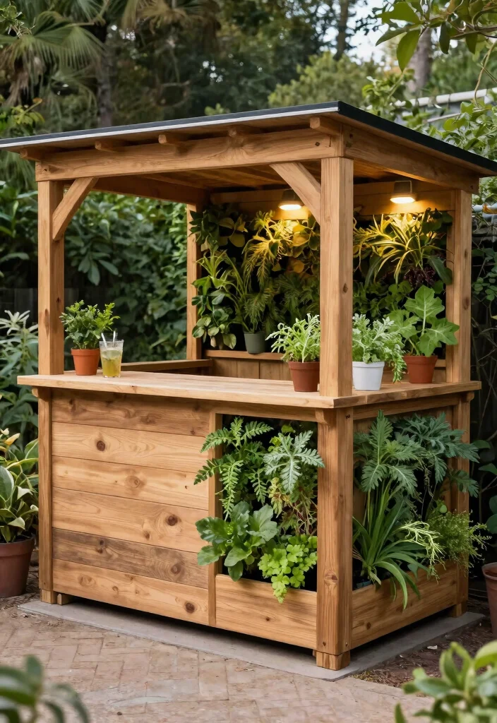 13 Fun Storage Shed Bar Ideas for Backyard Parties 9 13 Fun Storage Shed Bar Ideas for Backyard Parties 9. Eco Friendly Bar 0