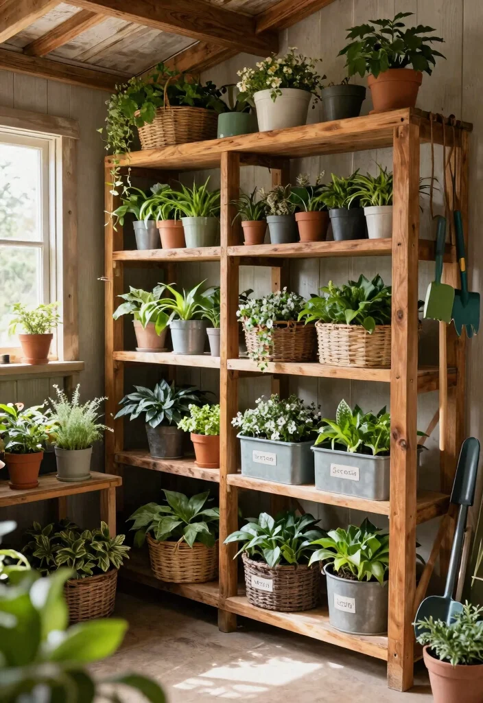 13 Heavy Duty Storage Shed Shelve Ideas DIY Guide 1. Sturdy Wooden Shelves 0