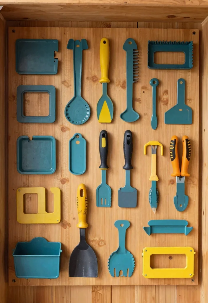 13 Heavy Duty Storage Shed Shelve Ideas DIY Guide 11. Tool Shadow Boards 0