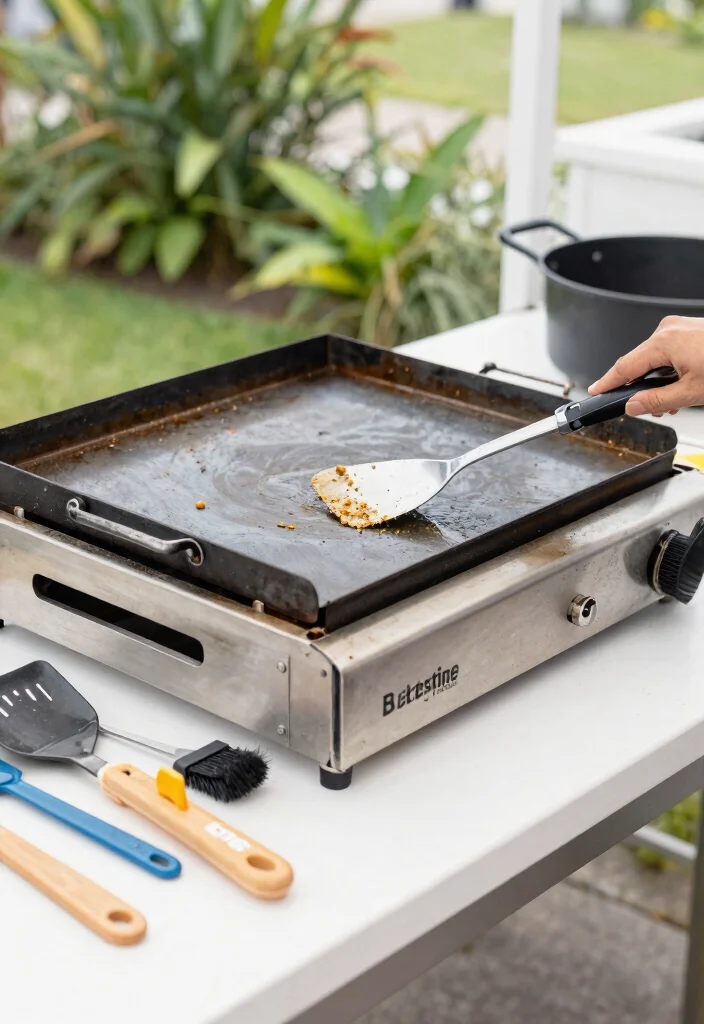 13 Life Changing Blackstone Griddle Hacks Must Know 7. Keep it Clean with Scraping Techniques 0