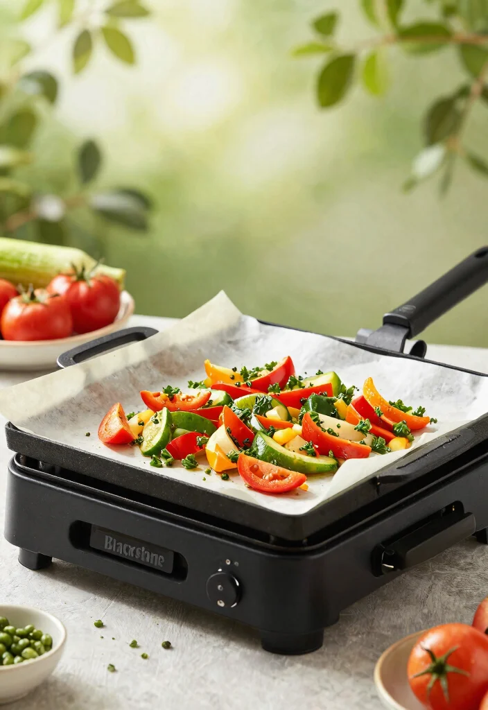 13 Life Changing Blackstone Griddle Hacks Must Know 8. Use Parchment Paper for Easy Cooking 0