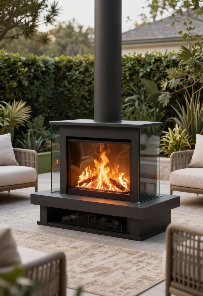 13 Safe Outdoor Electric Fireplace Ideas for Patios 10 13 Safe Outdoor Electric Fireplace Ideas for Patios 10. Elegant Glass Surround Electric Fireplaces 0