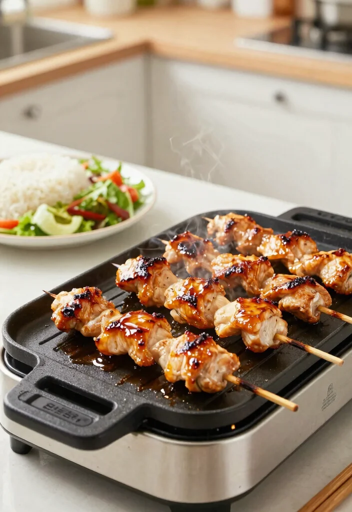 13 Simple Electric Griddle Dinner Ideas (No Mess) 12 13 Simple Electric Griddle Dinner Ideas No Mess 12. Teriyaki Chicken Skewers 0