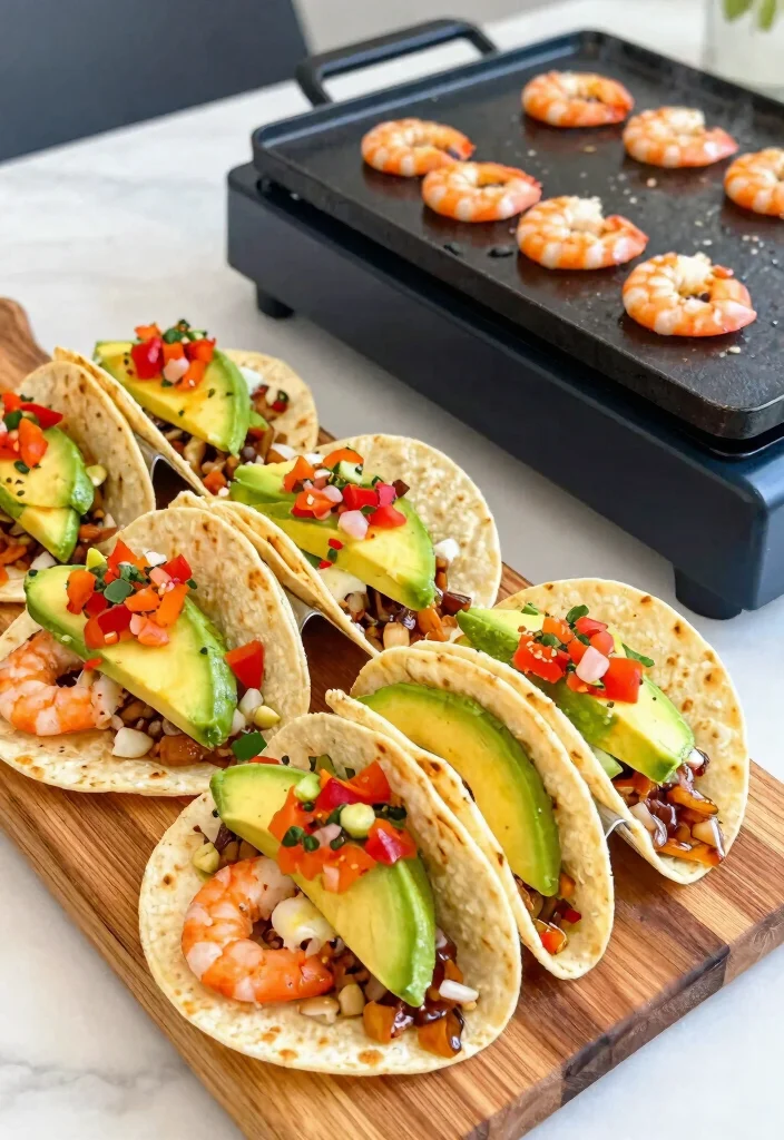 13 Simple Electric Griddle Dinner Ideas (No Mess) 5 13 Simple Electric Griddle Dinner Ideas No Mess 5. Griddled Shrimp Tacos 0