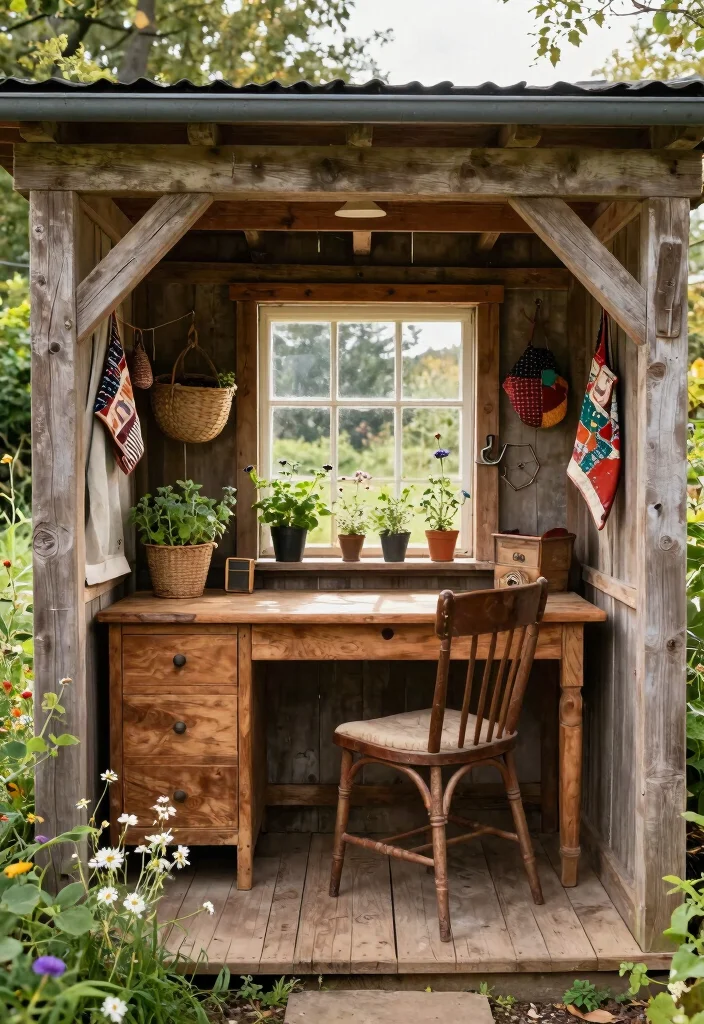 13 Tranquil Storage Shed Office Ideas Work From Home 1. The Rustic Charm 0