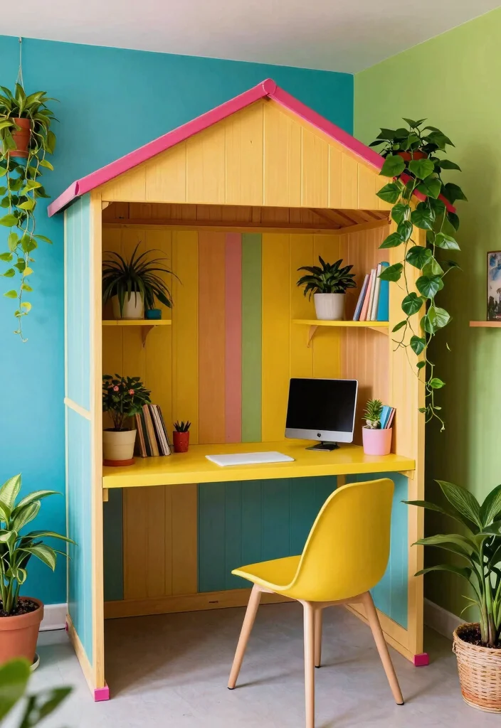 13 Tranquil Storage Shed Office Ideas Work From Home 3. Vibrant Garden Inspiration 0
