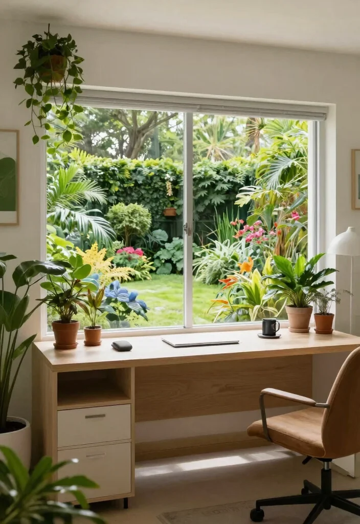 13 Tranquil Storage Shed Office Ideas Work From Home 8. A Garden View 0
