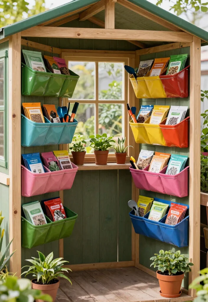 13 Ultimate Storage Shed Organization Ideas Must Try 2. Hanging Storage Baskets 0