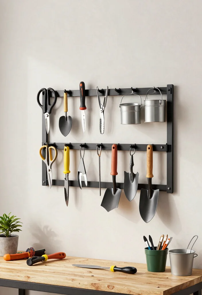 13 Ultimate Storage Shed Organization Ideas Must Try 3. Magnetic Tool Strips 0