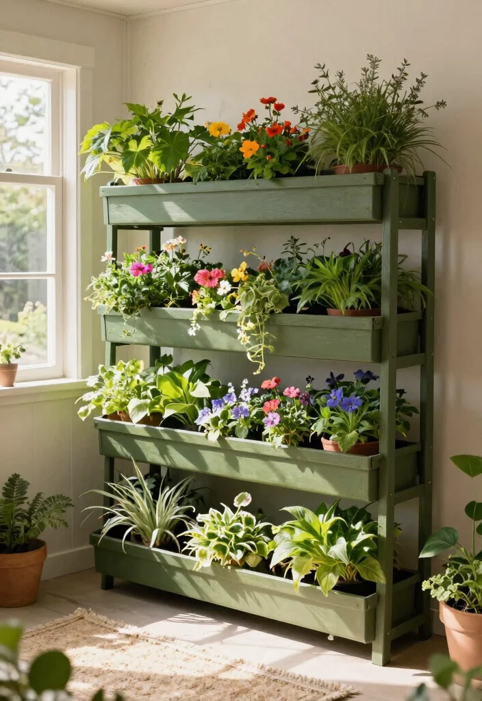 13 Ultimate Storage Shed Organization Ideas Must Try 6. Vertical Planter Racks 0