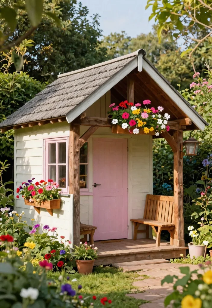 15 Beautiful Backyard Storage Shed Concepts for Your Yard 1. Charming Garden Cottage Shed 0