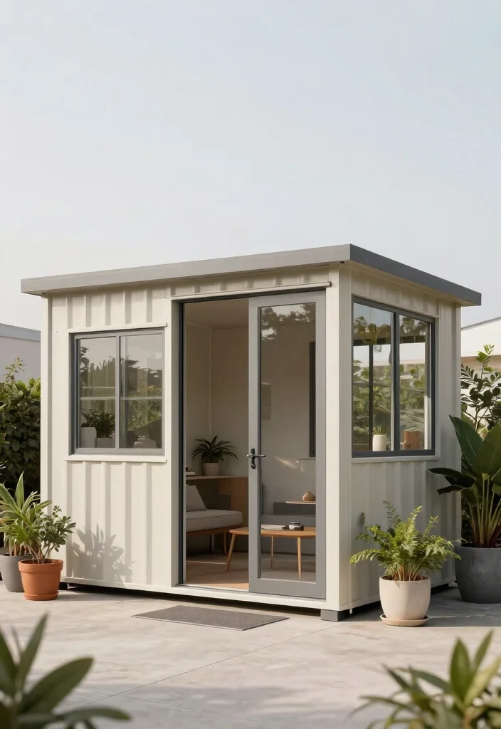 15 Beautiful Backyard Storage Shed Concepts for Your Yard 2. Minimalist Modern Shed 0