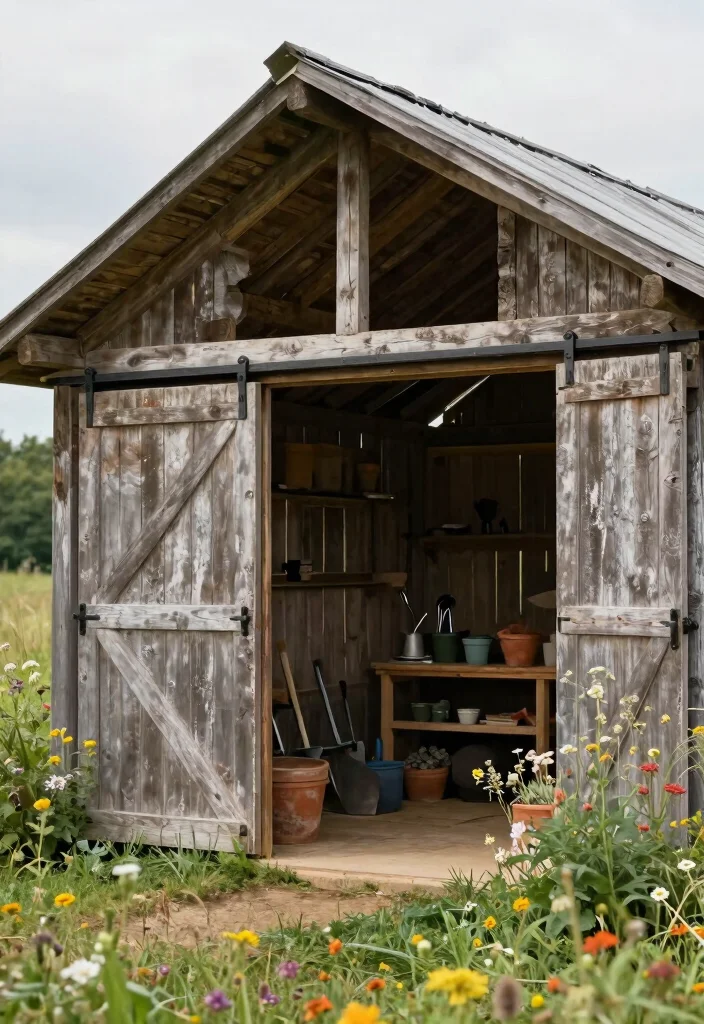 15 Beautiful Backyard Storage Shed Concepts for Your Yard 3. Rustic Barn Shed 0