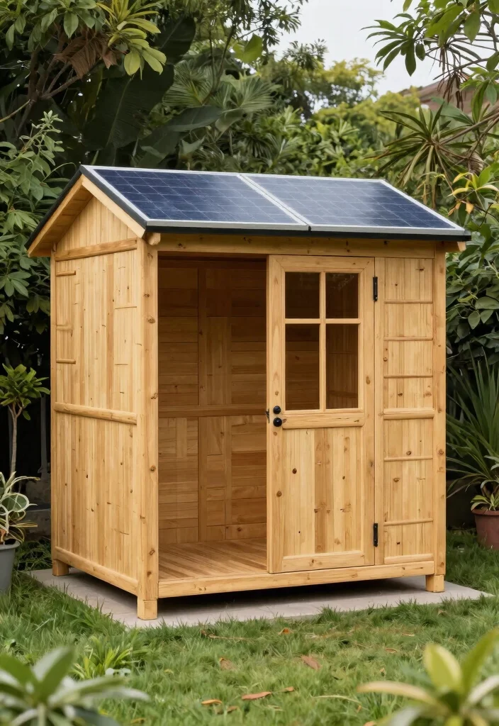 15 Beautiful Backyard Storage Shed Concepts for Your Yard 6. Eco Friendly Tiny Shed 0