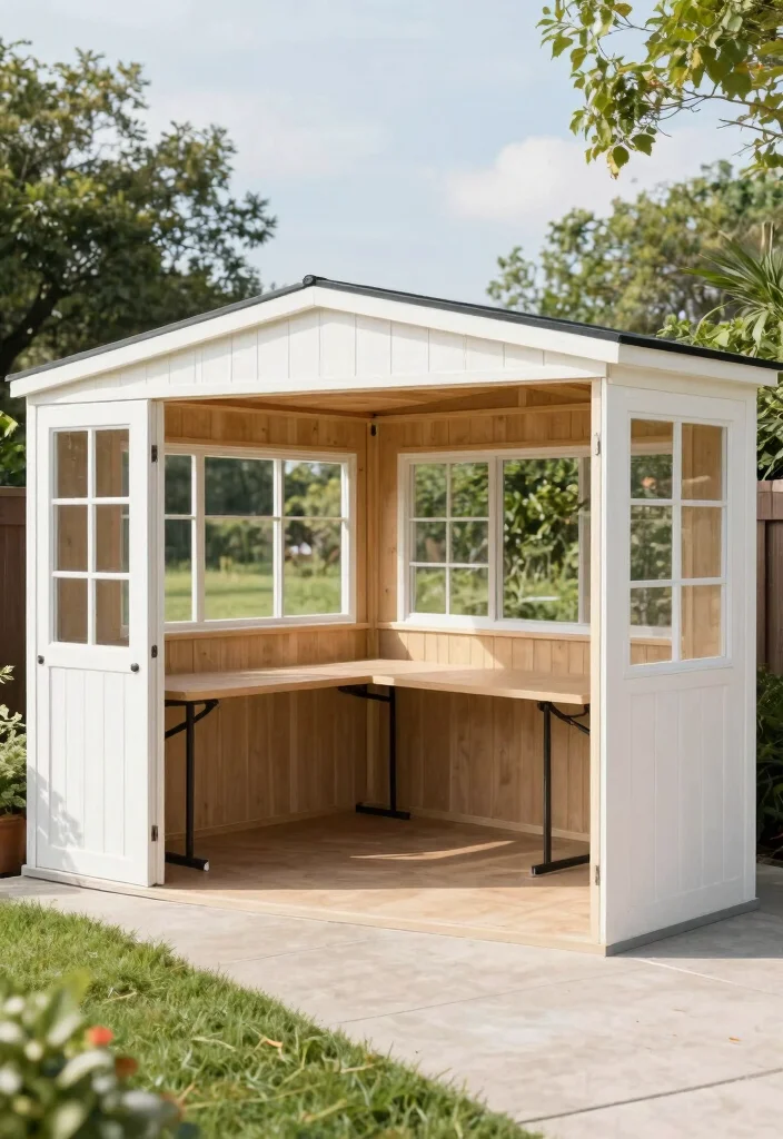 15 Beautiful Backyard Storage Shed Concepts for Your Yard 7. Multi Purpose Shed 0