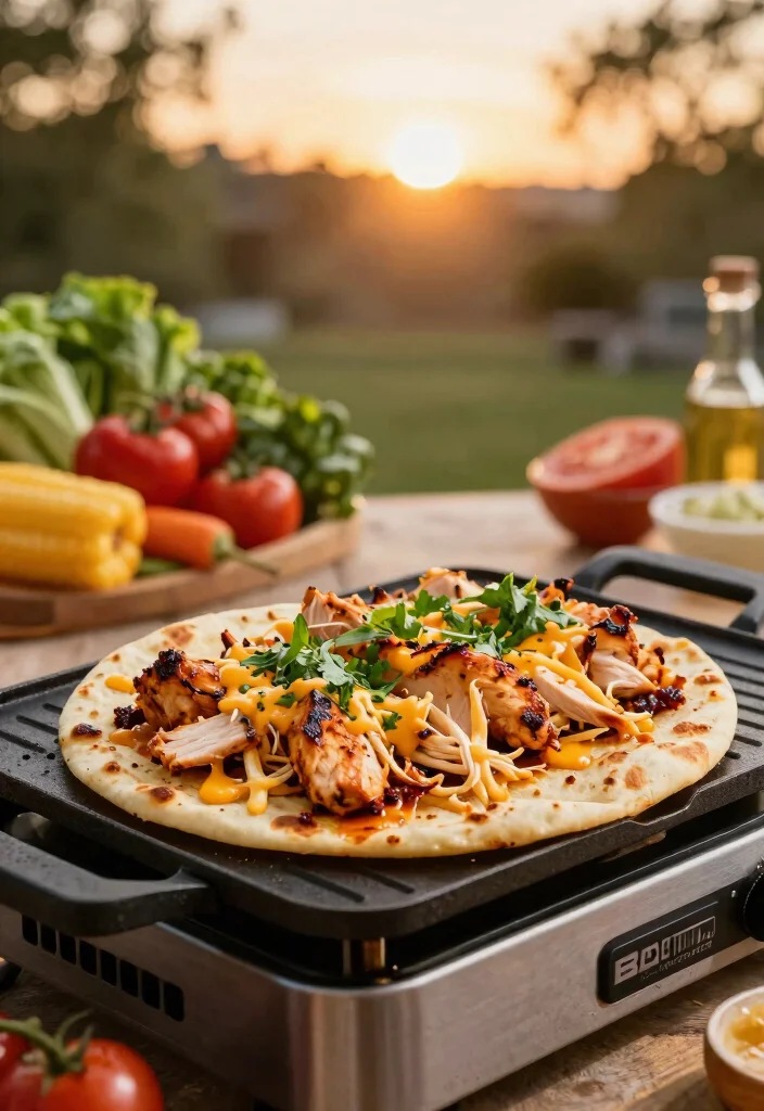15 Best Dinner Ideas for Blackstone Griddle Cooking 12. BBQ Chicken Flatbreads 0