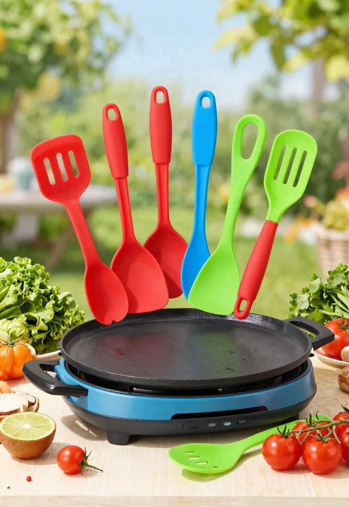 15 Best Griddle Accessories to Upgrade Your Cooking 11. Silicone Cooking Utensils 0