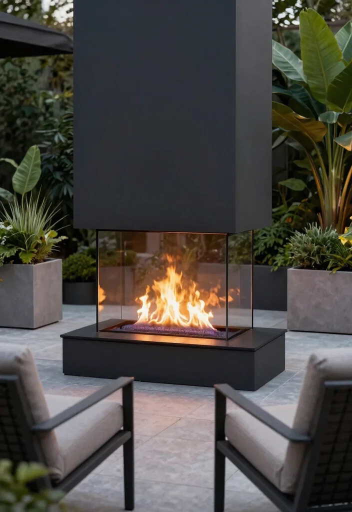 15 Contemporary Outdoor Fireplace Designs for Eco Friendly Gardens Cozy Vibe 3. Eco Friendly Bioethanol Fireplaces 0