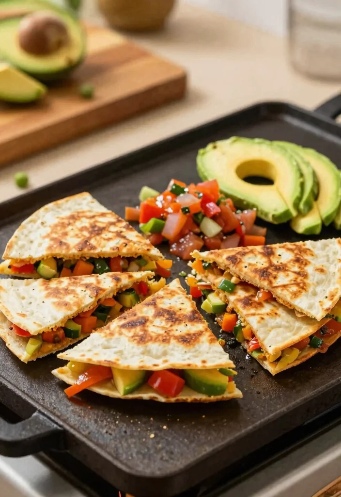 15 Easy Griddle Dinner Ideas for Busy Weeknights 1 15 Easy Griddle Dinner Ideas for Busy Weeknights 1. Veggie Packed Griddle Quesadillas 0