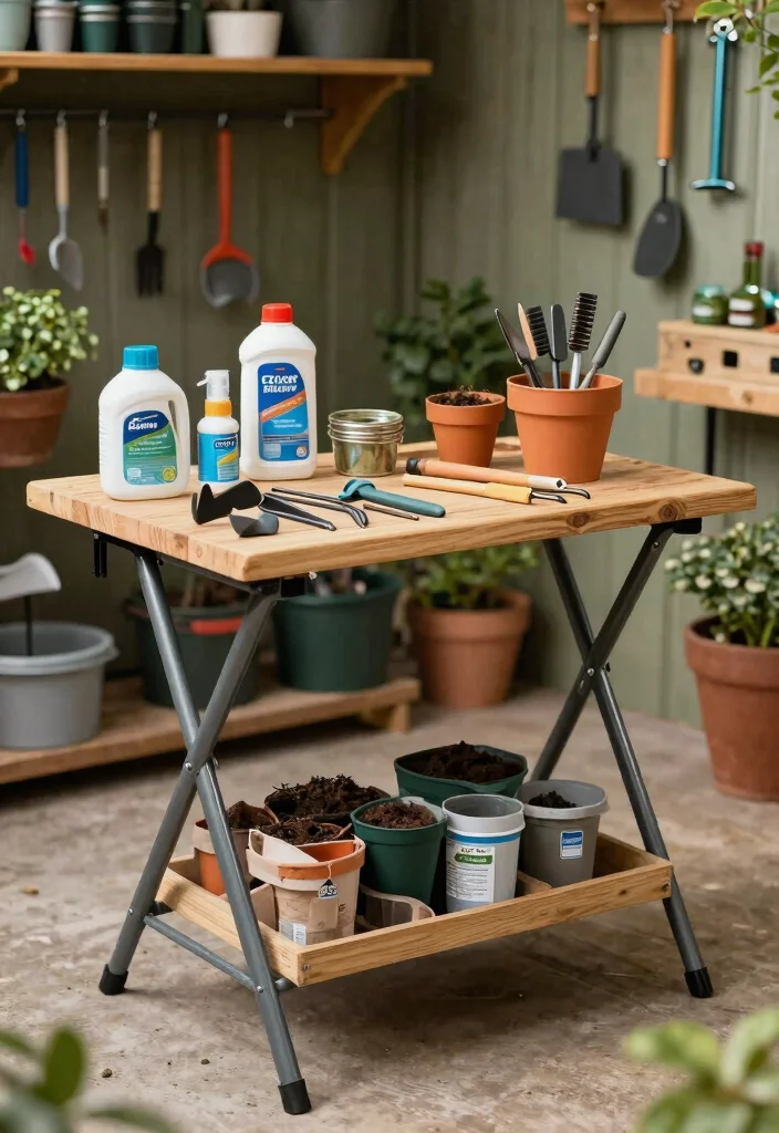 15 Life Changing Shed Storage Hacks You Need to Know 43 15 Life Changing Shed Storage Hacks You Need to Know 13. Folding Workbench 0