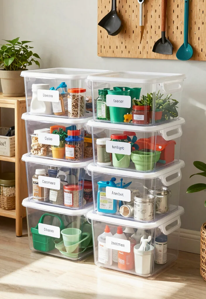 15 Life Changing Shed Storage Hacks You Need to Know 16 15 Life Changing Shed Storage Hacks You Need to Know 6. Clear Storage Bins 0