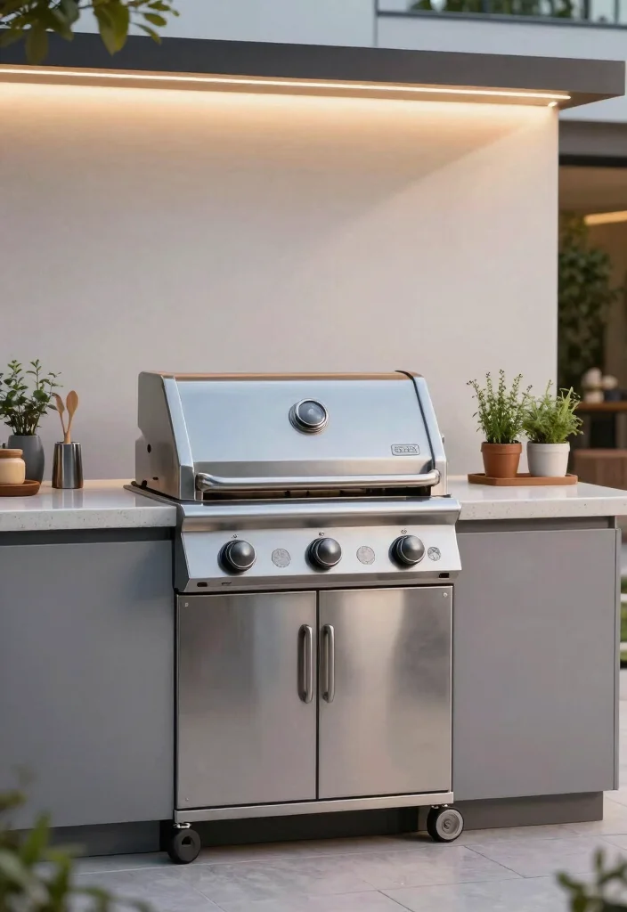 15 Modern Gas Grill Ideas Design for Your Outdoor Kitchen 1. Sleek Stainless Steel Designs 0