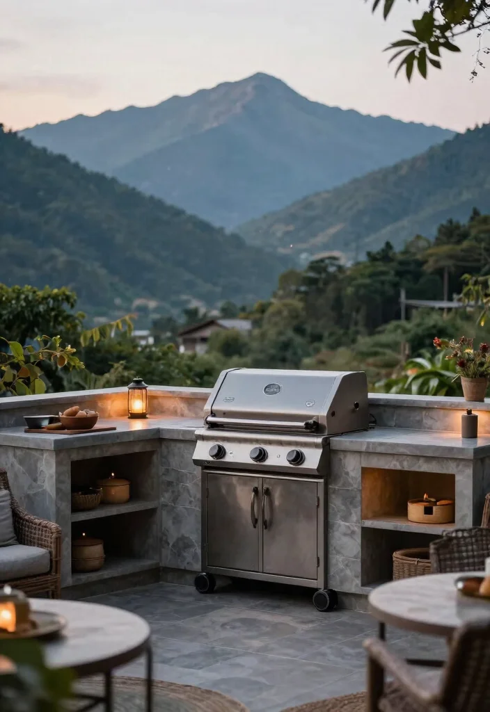 15 Modern Gas Grill Ideas Design for Your Outdoor Kitchen 12. Grilling with a View 0
